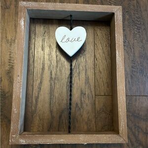 Heart Love Wire and Wood Home Wall Decor